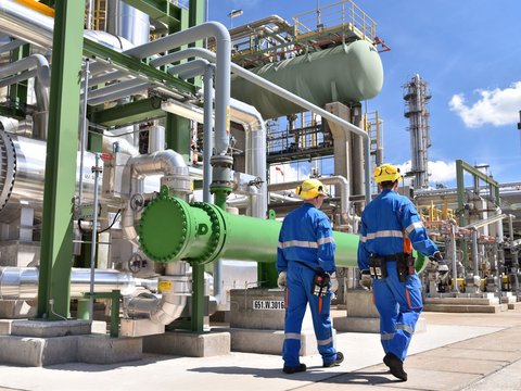 Collega's in de industrie